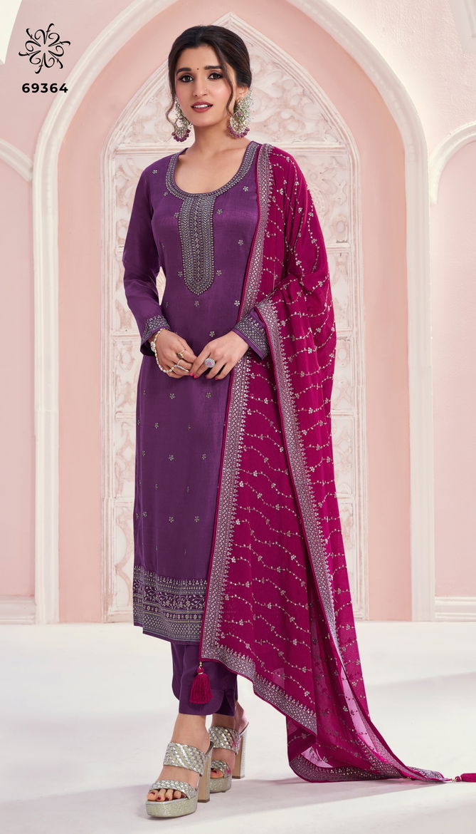 Siya By Vinay Kuleesh Embroidered Silk Designer Salwar Kameez Wholesalers In Delhi
